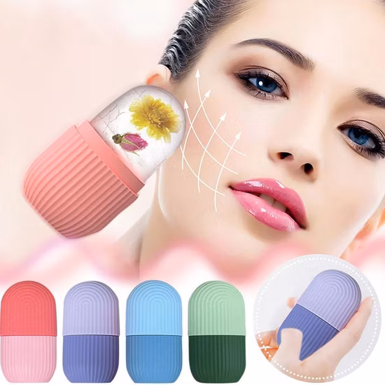 Ice Balls for Face Cube Cooling Facial Massage Ice Roller Cube Freezer Ice Roller Mold for Face