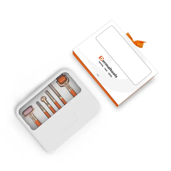 Beauty Skin Care Kit Cooling Roller White Pink Jade Roller 540 Derma Roller De