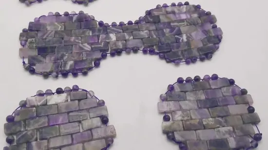 Natural Amethyst Jade Eye Mask Facial Sleeping Eye Mask 