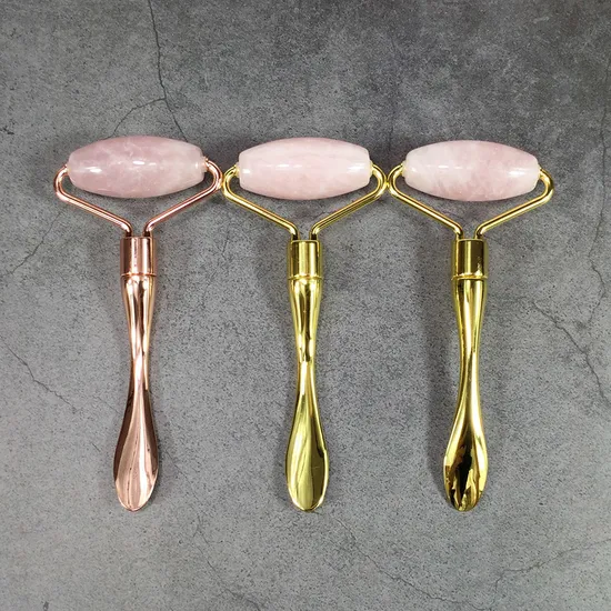 Crystal Manual Face Massager Jade Stone Roller Products for Skin Rejuvenation Beauty 