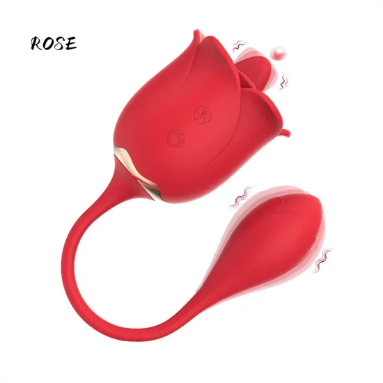 Manufacturer Sex Toys Wholesale Red Cute Yoni Rose Suction Vibrator Pink Flower Vibrator Rose Vibrator Sex Toy for Women 