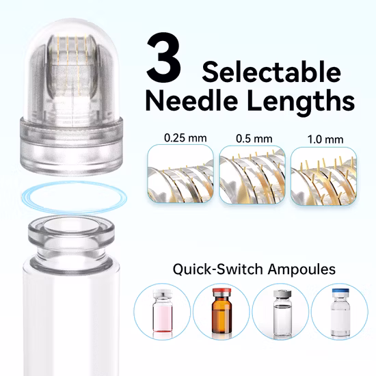 Factory Wholesale Remove Wrinkle Facial Microneedling 1.5mm Titanium Derma Roller