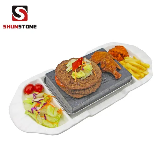 Shunstone Steak Stone New BBQ Grill Utensils for Dinner 