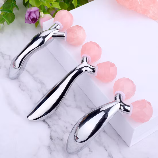 Clear Nature Quartz Crystal Face Massage Roller Stone Jade Face Roller