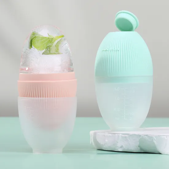Wholesale Fast Cooling Relieve Massage Women Silicone Ice Face Roller Facial Ice Cube 