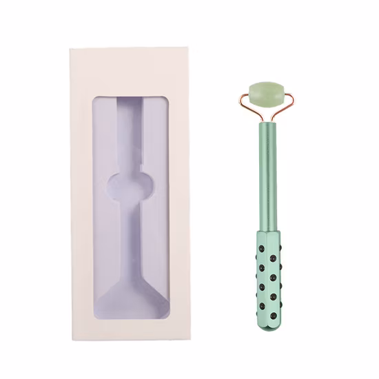 Hot Sell Aventurine Green Crystal Stone Roller Facial Gua Sha Set Beauty Face Massage Roller Jade Roller