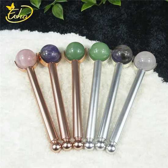 Natural Saitama Facial Massager Jade Roller Massage Roller 