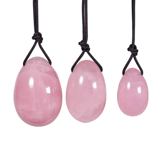 Natural Crystal Gemstone Jade Healing Stone Rose Quartz Yoni Egg for Women 